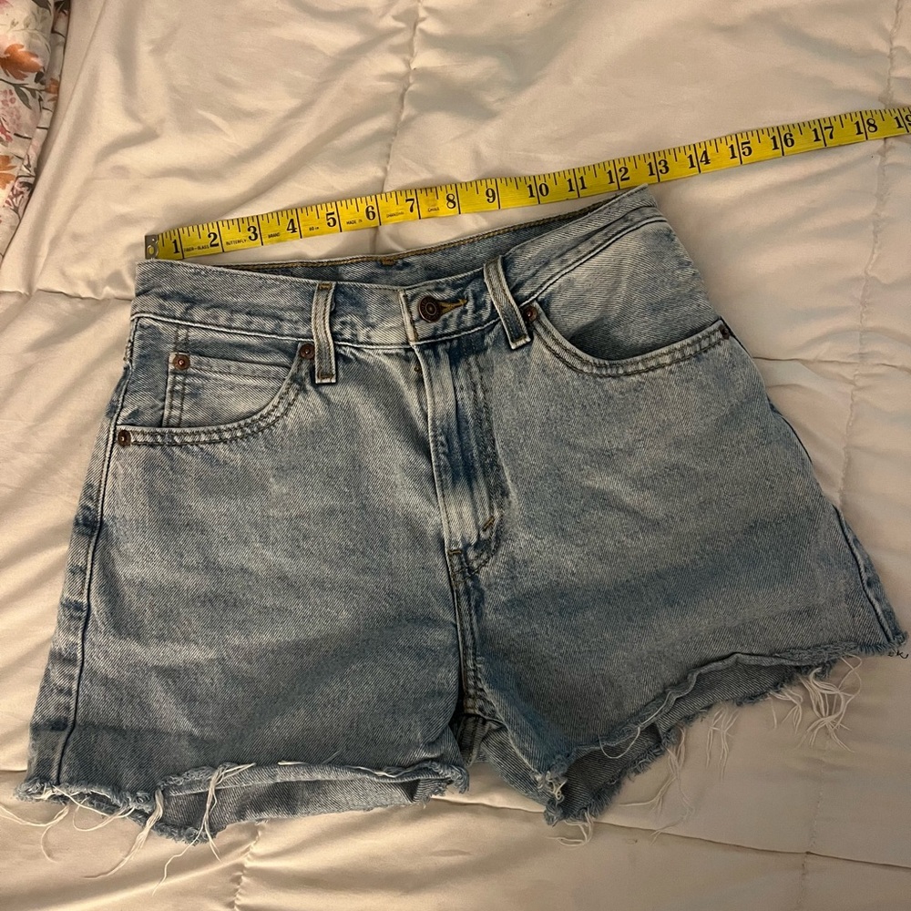 Levi's Blue Jean Shorts High-Waisted Cut-Off